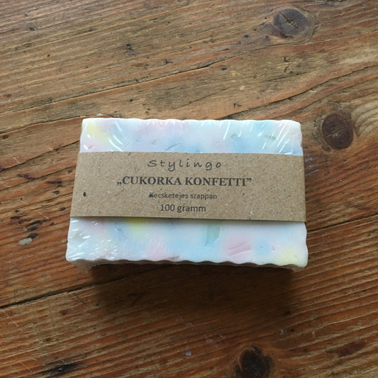 Cukorka Konfetti - kecsketejes szappan